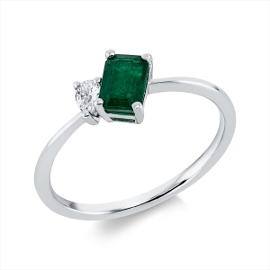 Ring 4er-Krappe 18 kt WG