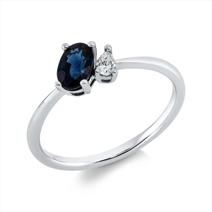 Ring 4er-Krappe 18 kt WG