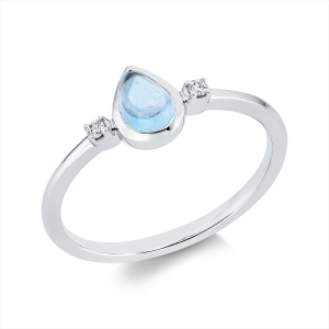 Ring 18 kt WG Tropfen