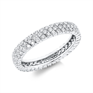 Pavé Ring  18kt Rotgold mit 0,80ct Diamanten