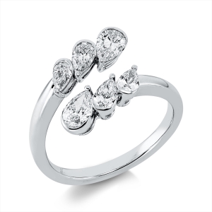 Ring  18kt Weißgold mit 1,05ct Diamanten