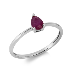 Ring 3er-Krappe 18 kt WG Tropfen