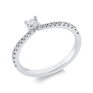 Ring 4er-Krappe 18 kt WG