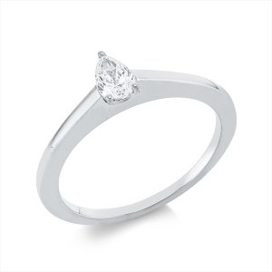 Solitaire Ring 3er-Krappe 18kt Gelbgold mit 0,25ct Diamanten