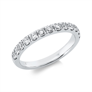Memoire halb Ring  18kt Weißgold mit 0,67ct Diamanten