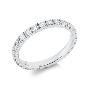 Infinity Memoire Ring  18kt Weißgold mit 0,92ct Diamanten