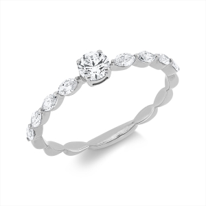 Ring 4er-Krappe 18 kt GG