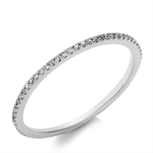 Infinity Memoire Ring  18kt Weißgold mit 0,14ct Diamanten