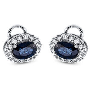 Ohrstecker 4er-Krappe 18 kt WG