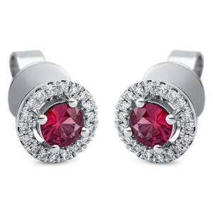 Ohrstecker 4er-Krappe 18 kt WG