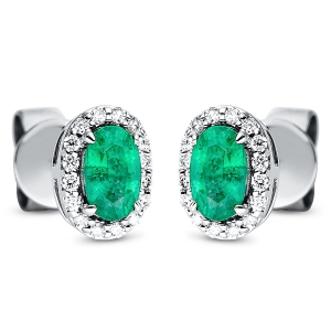 Ohrstecker 4er-Krappe 18 kt WG