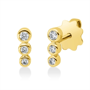 Ohrstecker Zarge 18 kt GG