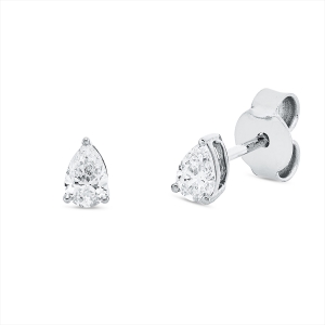 Solitaire Ohrstecker 3er-Krappe 18kt Gelbgold mit 0,38ct Diamanten