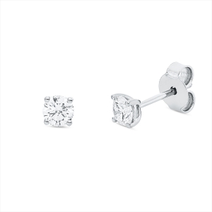 Solitaire Ohrstecker 4er-Krappe 18kt Gelbgold mit 0,51ct Diamanten