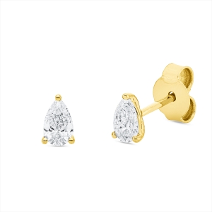 Solitaire Ohrstecker 4er-Krappe 18kt Gelbgold mit 0,48ct Diamanten