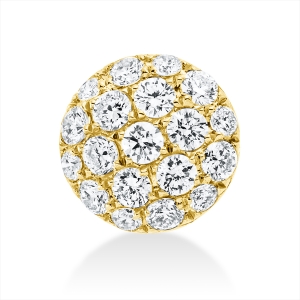 Pavé Anhänger  18kt Gelbgold mit 0,25ct Diamanten