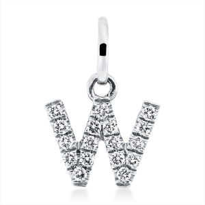 Anhänger 18 kt WG W, mit Öse