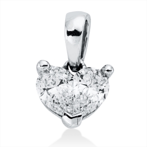 Anhänger 18 kt WG Herz, mit Öse