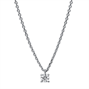 Solitaire Collier 4er-Krappe 14kt Gelbgold mit 0,15ct Diamanten