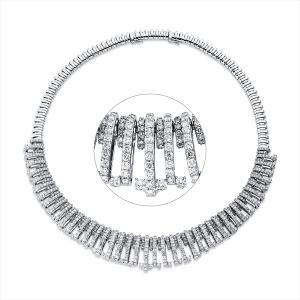 Collier 18 kt WG, extension ZÖ 40,5 cm