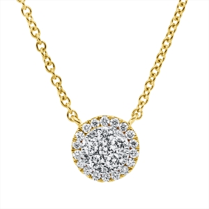 Collier 18 kt GG Fassung rhodiniert, mit ZÖ 40 cm