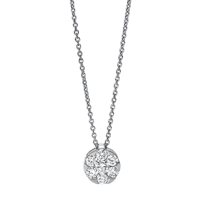 Collier 18 kt GG Kreis, mit ZÖ 42 cm