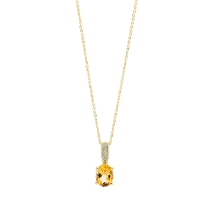 Collier 4er-Krappe 18 kt GG, mit Öse