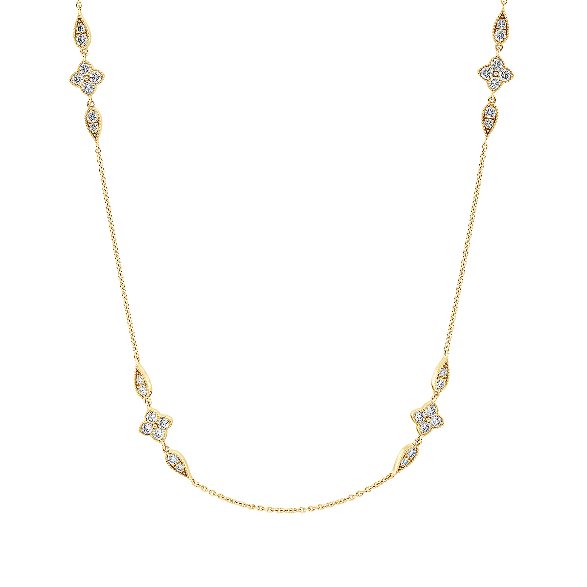 Collier 18 kt GG, mit ZÖ 40 cm + 42,5 cm