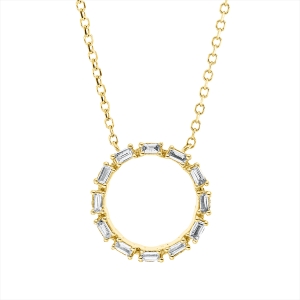 Collier 18 kt GG Kreis, mit ZÖ 40 cm, 42cm