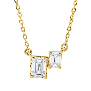 Collier 18 kt GG, mit ZÖ 40 cm + 43 cm