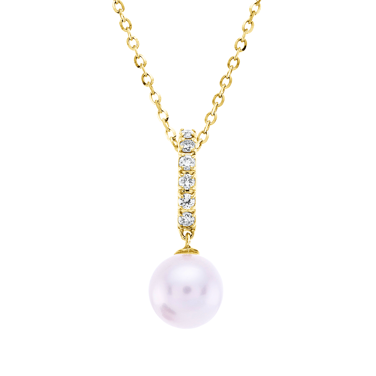 Collier  18kt Gelbgold mit ZÖ 40 cm + 43 cm mit 0,06ct Diamanten