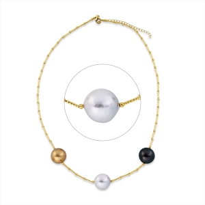 Collier  18kt Gelbgold mit ZÖ 40 cm mit 0,00ct Diamanten