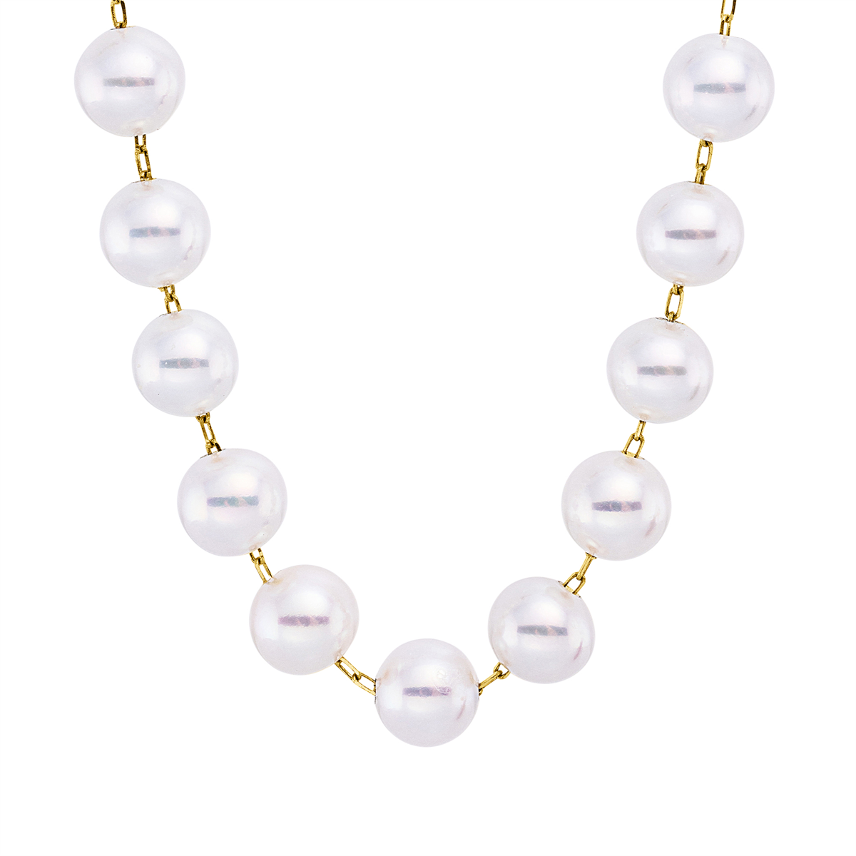 Collier  18kt Gelbgold mit ZÖ 40,6 cm mit 0,00ct Diamanten