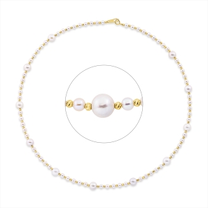 Collier  18kt Gelbgold mit 0,00ct Diamanten