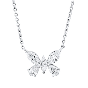 Collier 18 kt WG Schmetterling