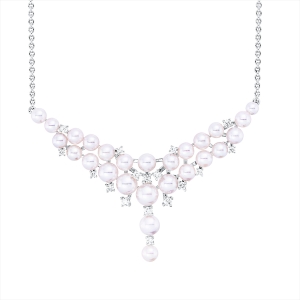 Collier  18kt Weißgold mit 0,25ct Diamanten