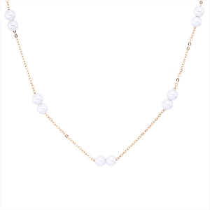 Collier  18kt Rotgold mit ZÖ 40,6 cm mit 0,00ct Diamanten