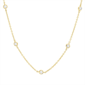 Collier 18 kt GG, mit ZÖ 42 cm, 43,5 cm