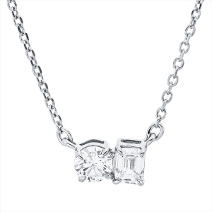 Collier 18 kt GG, mit ZÖ 40 cm + 42 cm