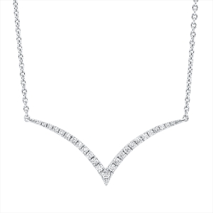 Collier 18 kt WG, mit ZÖ 38 cm + 39 cm