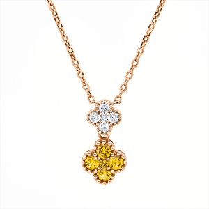 Collier 18 kt RG, mit ZÖ 40 cm + 42,5 cm