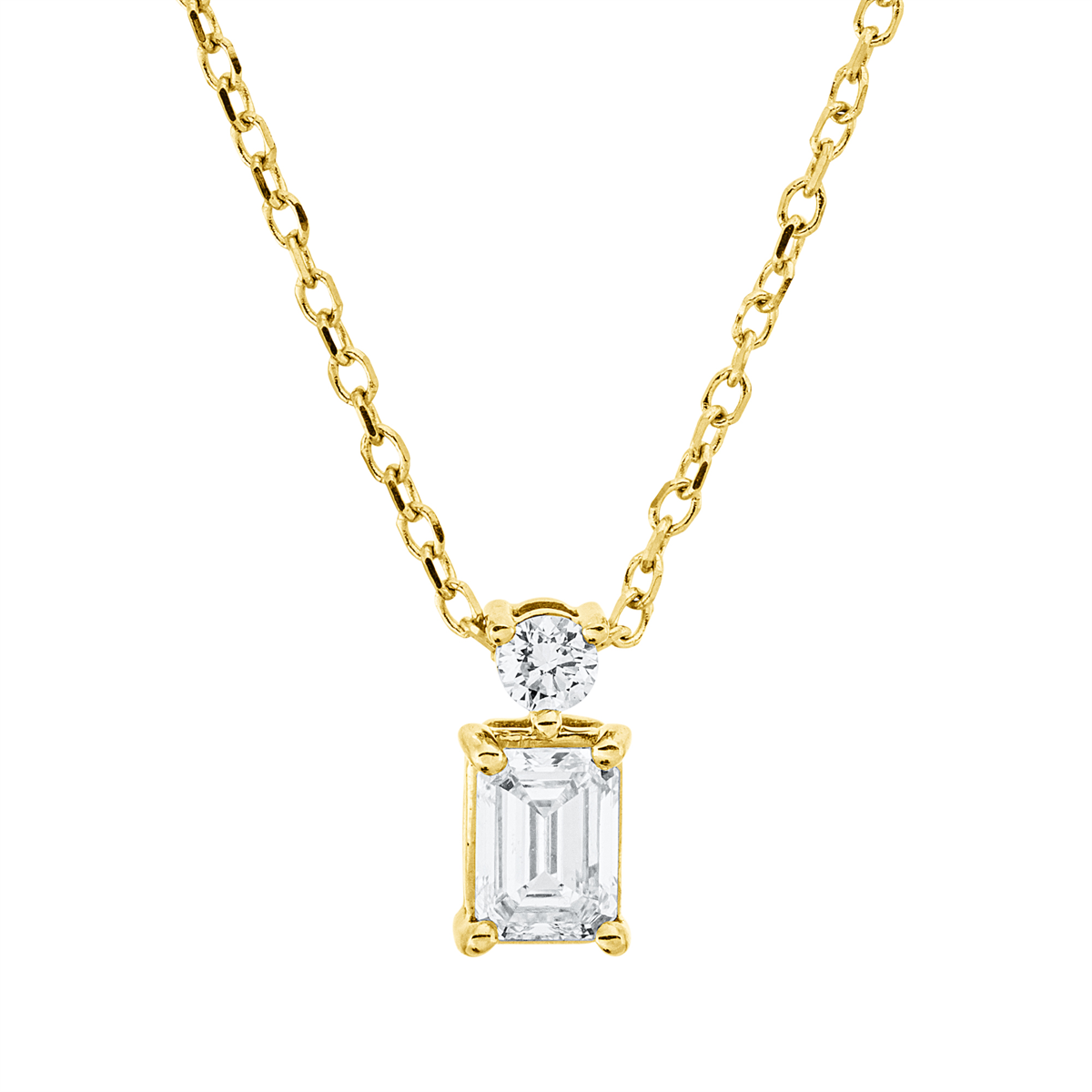 Collier 18 kt GG, mit ZÖ 40 cm + 42 cm