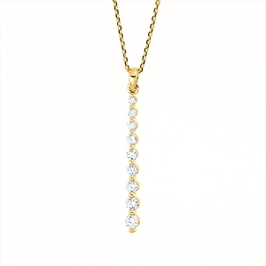 Collier 18 kt GG, mit ZÖ 42 cm