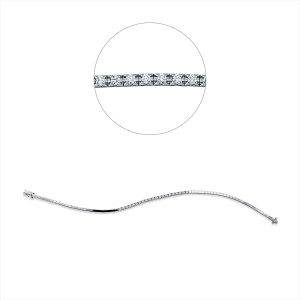 Tennisarmband  18kt Weißgold mit 0,34ct Diamanten