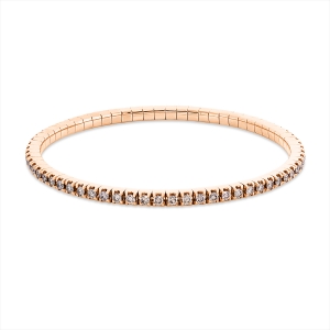 Armband 4er-Krappe 18 kt RG, Flex-Band, variabel