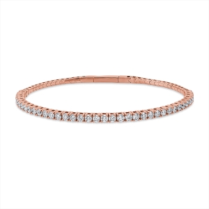 Tennisarmband 4er-Krappe 18kt Gelbgold flexibel mit 1,94ct Diamanten