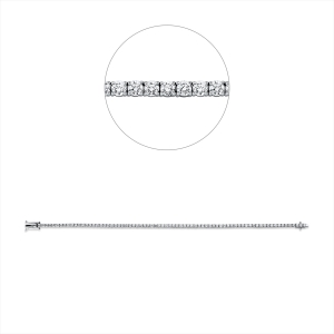 Tennisarmband 4er-Krappe 18kt Gelbgold mit 3,03ct Diamanten