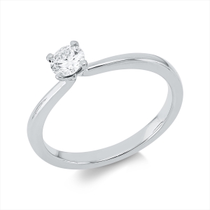 Solitaire Ring 4er-Krappe 18kt Gelbgold GIA1523533577 mit 0,30ct Diamanten