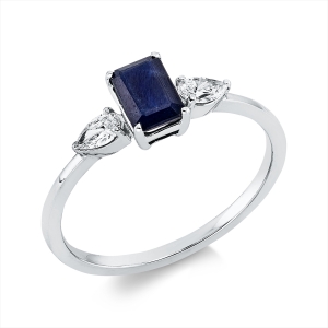 Ring 4er-Krappe 18 kt WG