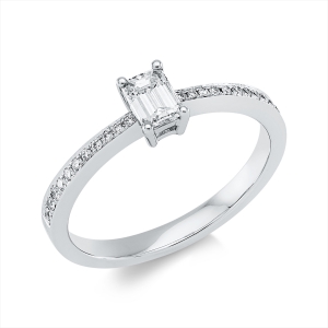 Ring 4er-Krappe 18 kt WG